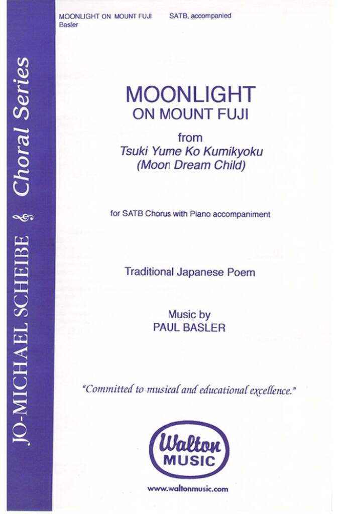 Moonlight on Mount Fuji