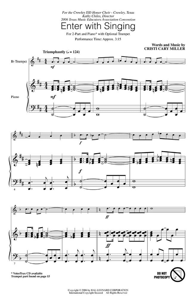 Enter with Singing