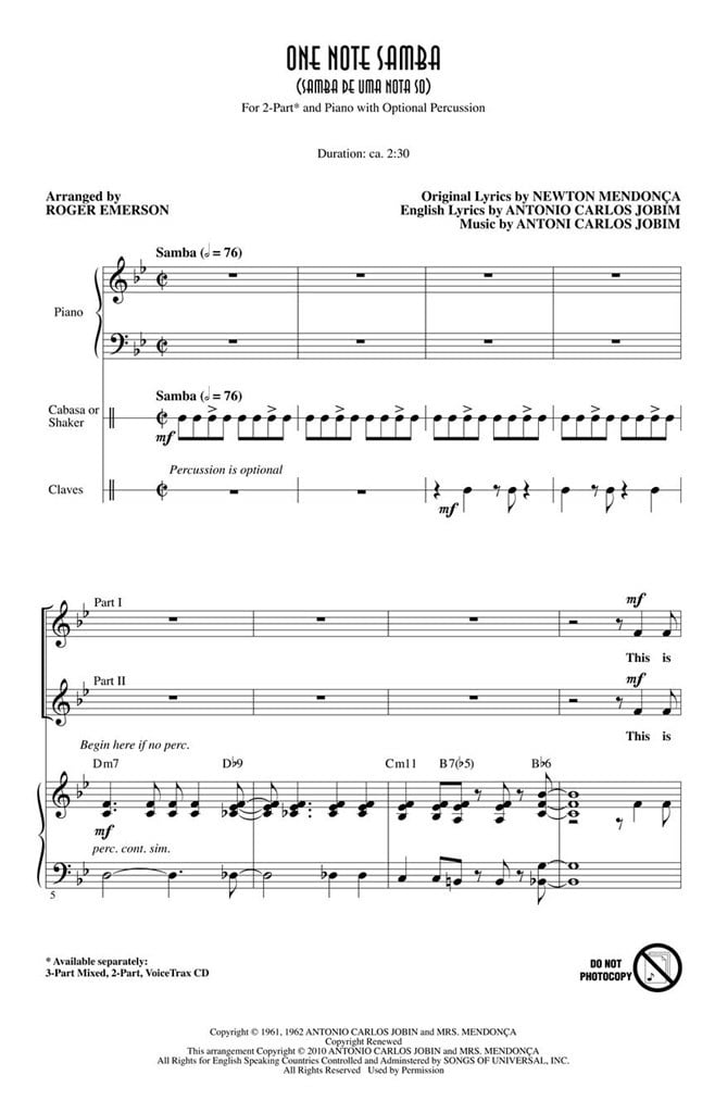 One Note Samba