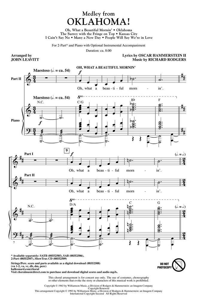 Oklahoma (Medley)