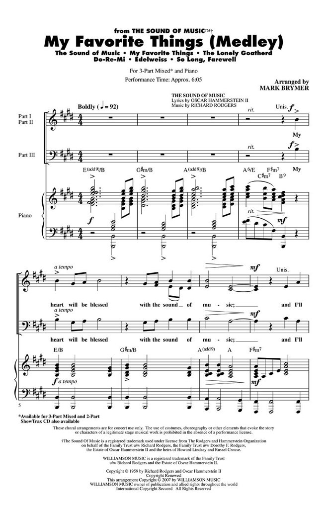 My Favorite Things (Medley)
