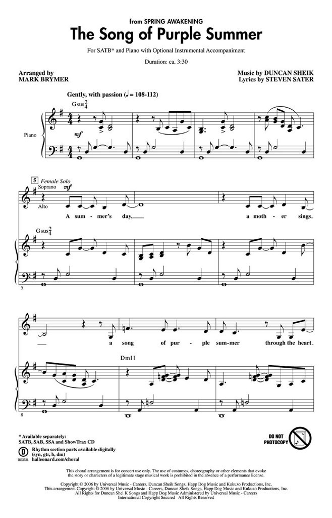 The Song of Purple Summer