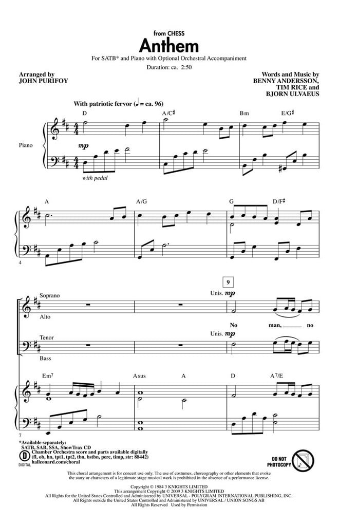 Anthem (from Chess)