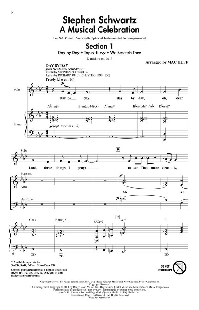 Stephen Schwartz - A Musical Celebration