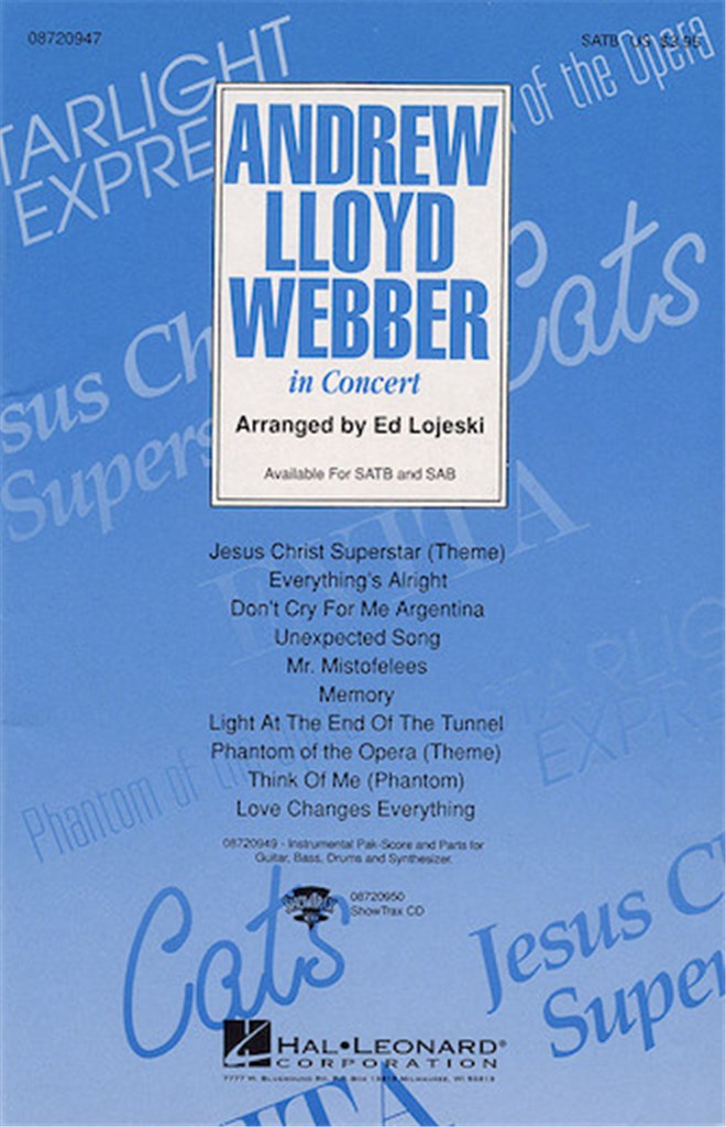 Andrew lloyd Webber in Concert(Medley) (INST.PACK)
