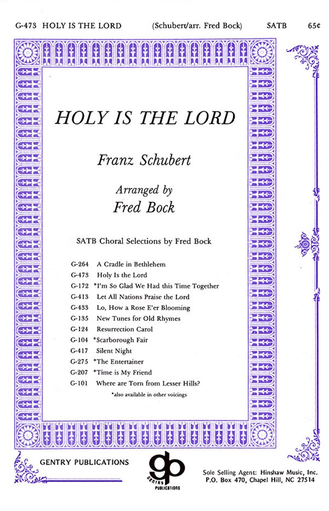 Holy Is The Lord See 08739911