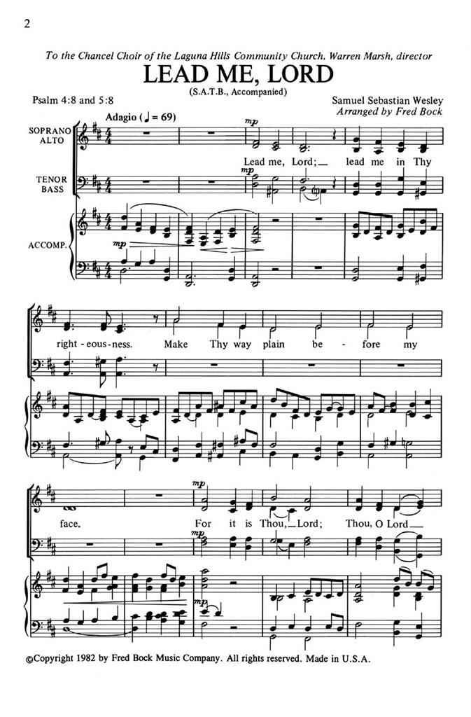 Lead Me, Lord
