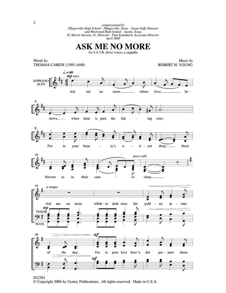 Ask Me No More