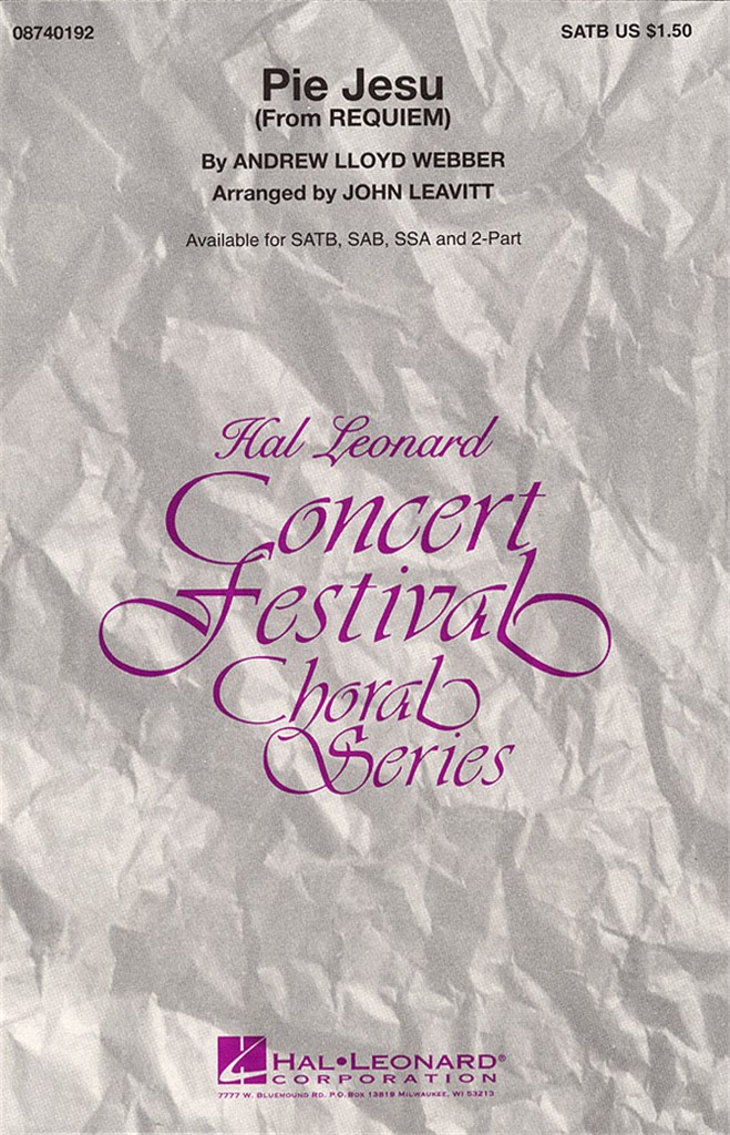 Pie Jesu (Requiem) - SATB