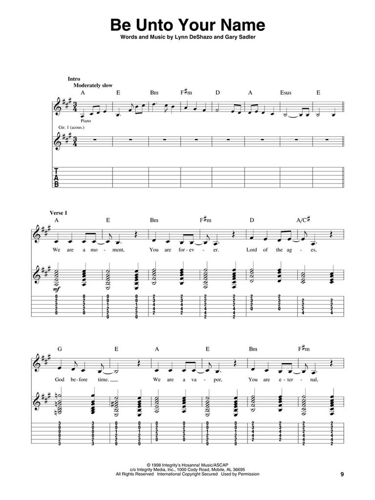 Holy is the Lord - Guitar Edition