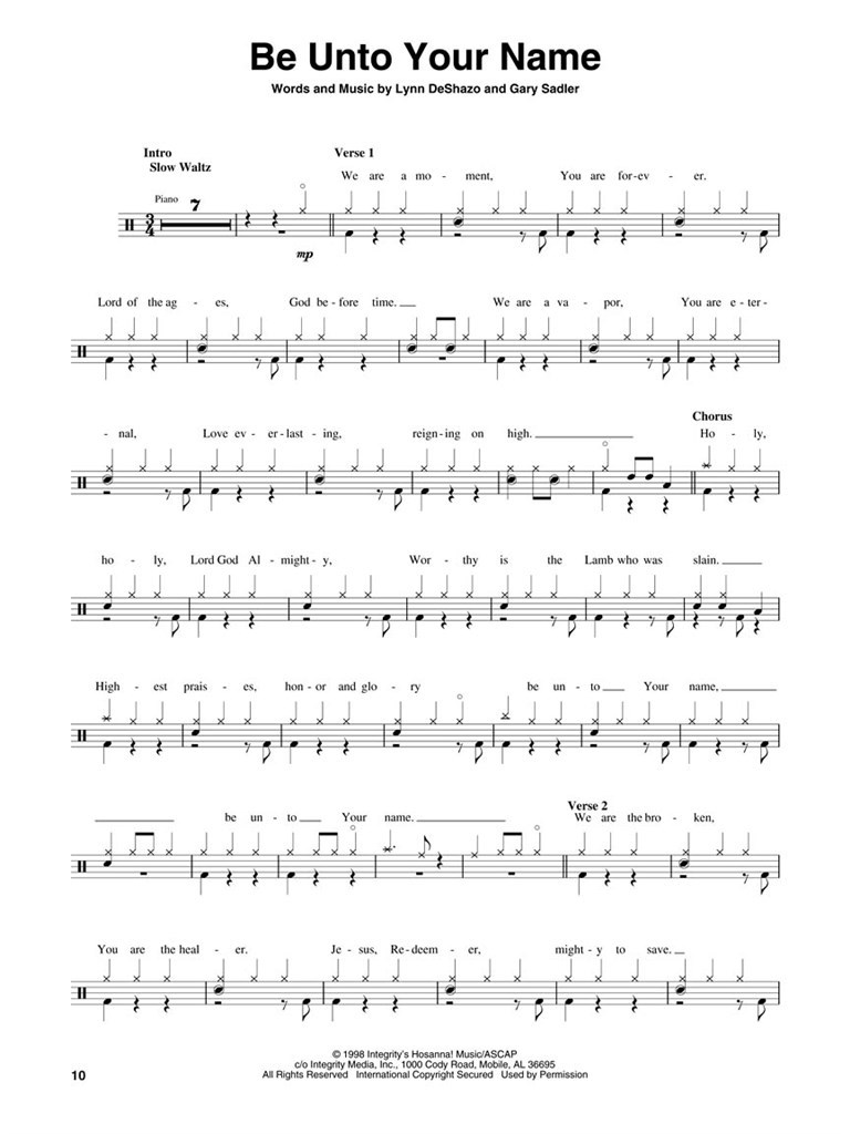 Holy is the Lord - Drums Edition