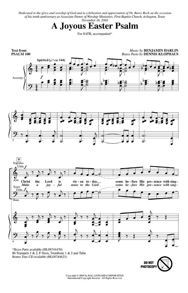 A Joyous Easter Psalm