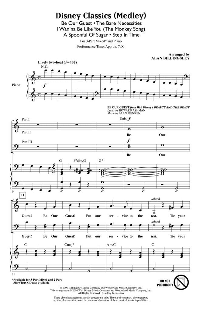 Disney Classics Medley (3-Part Mixed)