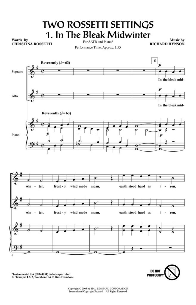 Two Rossetti Settings
