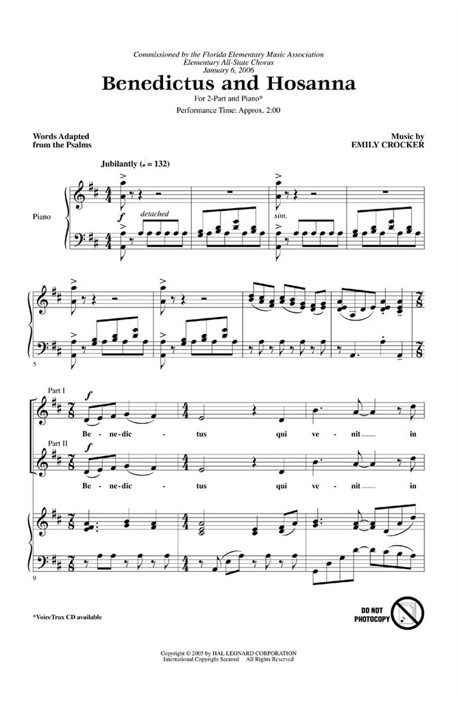 Benedictus And Hosanna (2-Part)