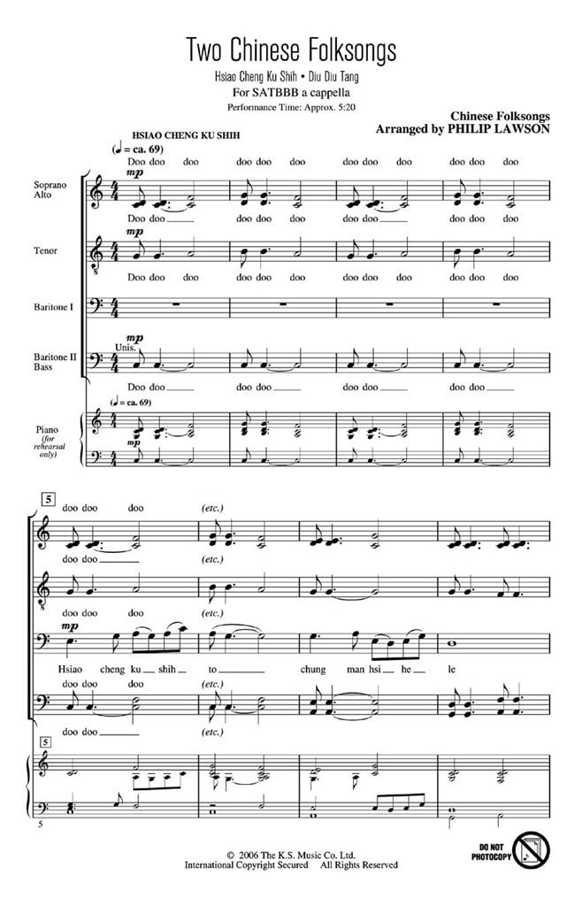 Two Chinese Folksongs