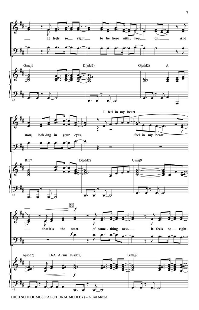 High School Musical 1 (Choral Medley)