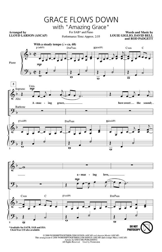 Grace Flows Down with Amazing Grace