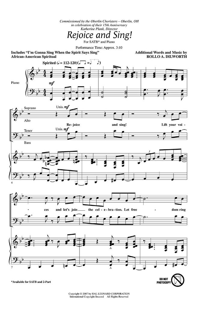 Rejoice and Sing!