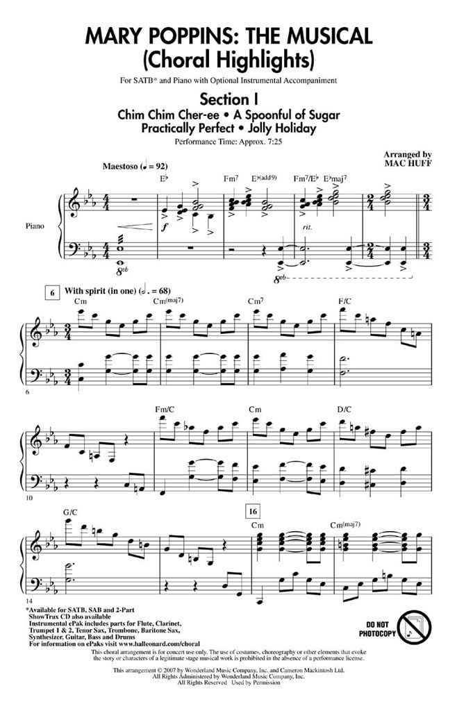 Mary Poppins : The Musical