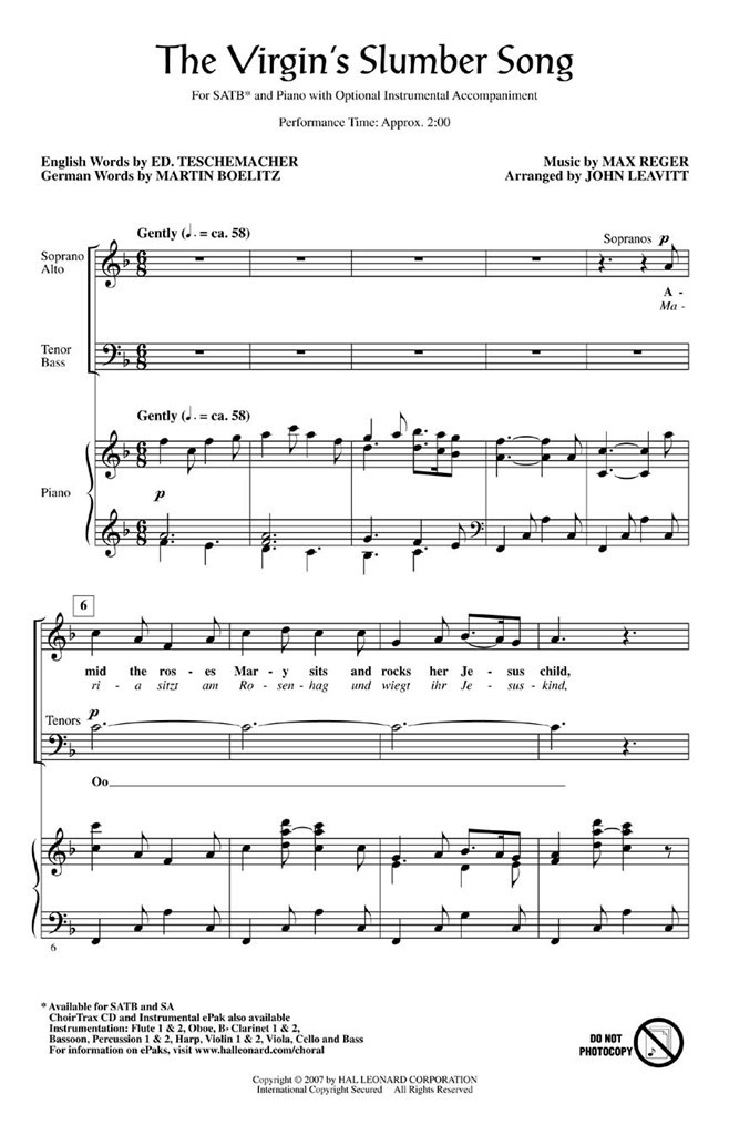 The Virgin's Slumber Song