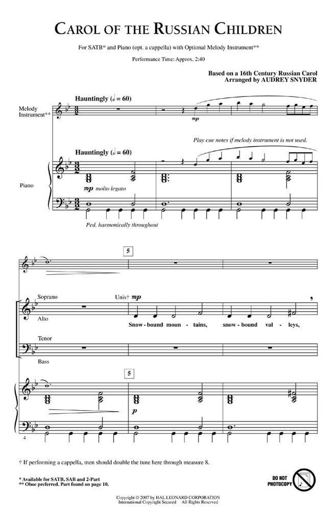 Carol of the Russian Children