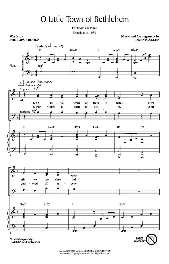 O Little Town of Bethlehem