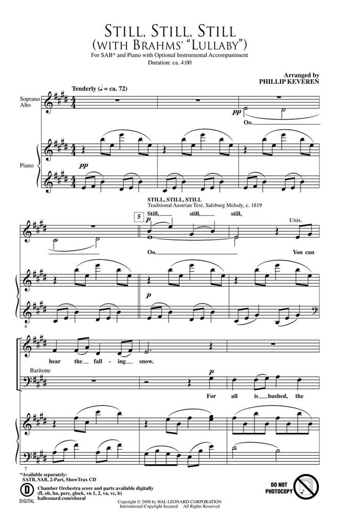Still, Still, Still (with Brahms' Lullaby)