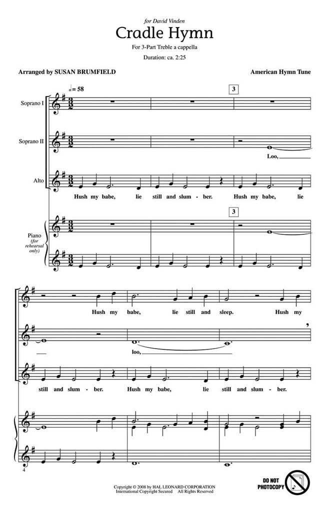 Cradle Hymn