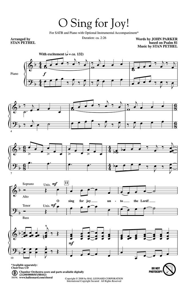 O Sing for Joy!