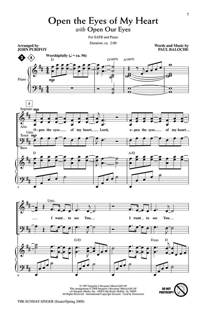 The Sunday Singer - Easter/Spring 29