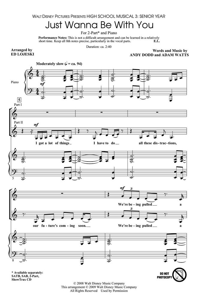 Just wanna be with you (High School Musical 3)