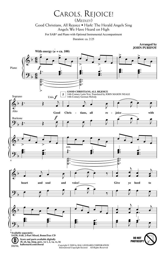 Carols, Rejoice!