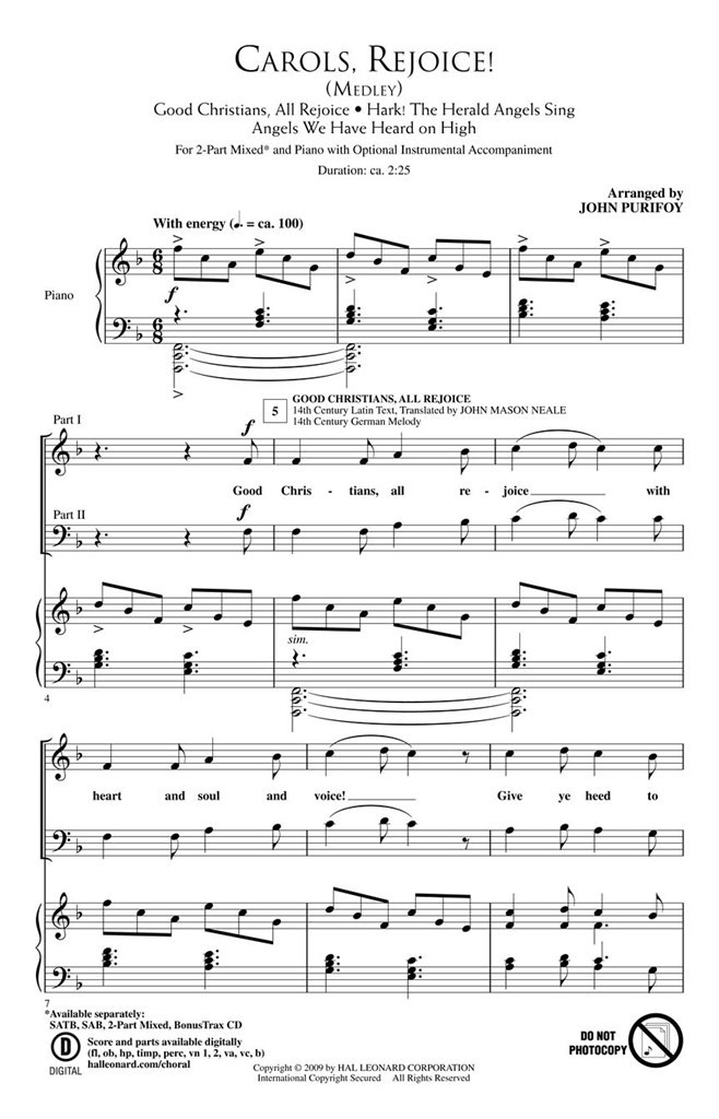 Carols, Rejoice!