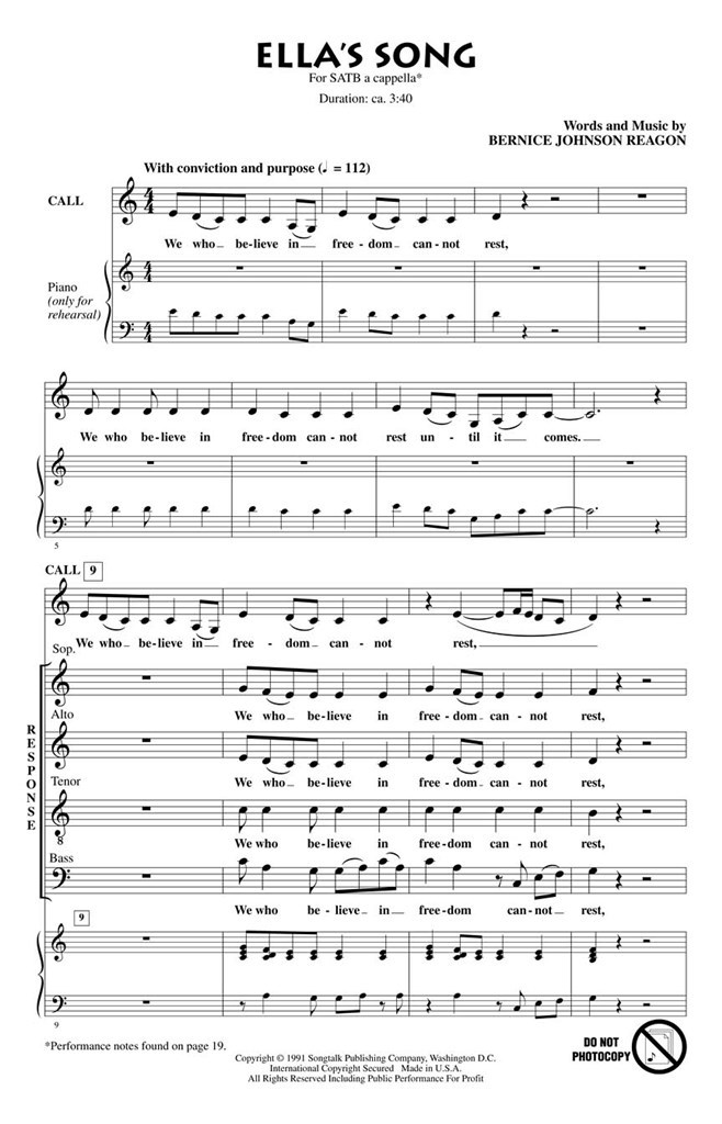 Ella's Song