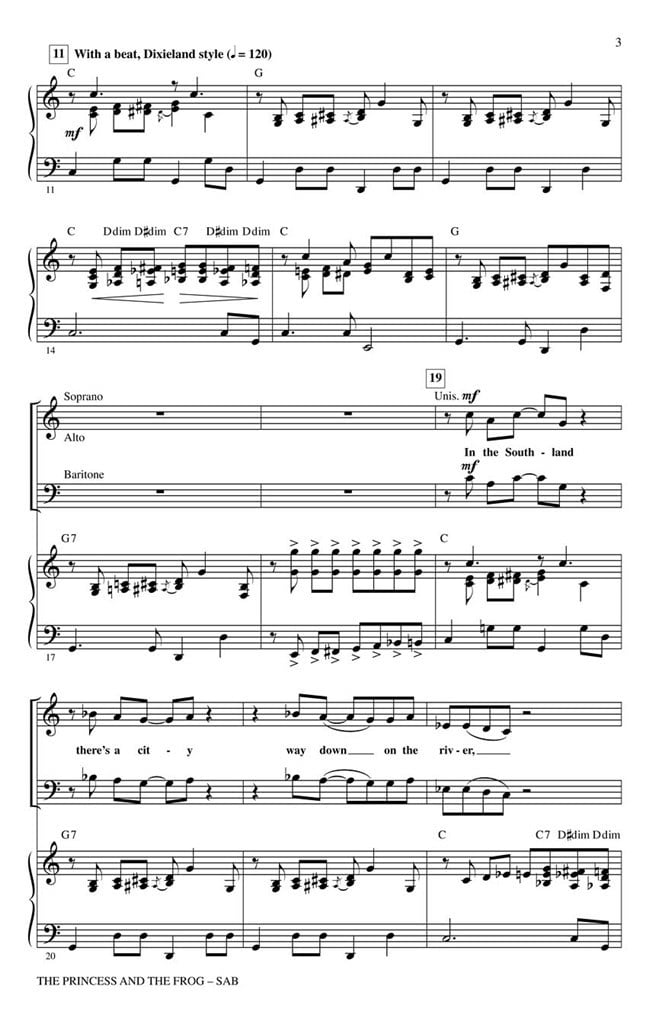 The Princess and the Frog (Choral Medley) SAB