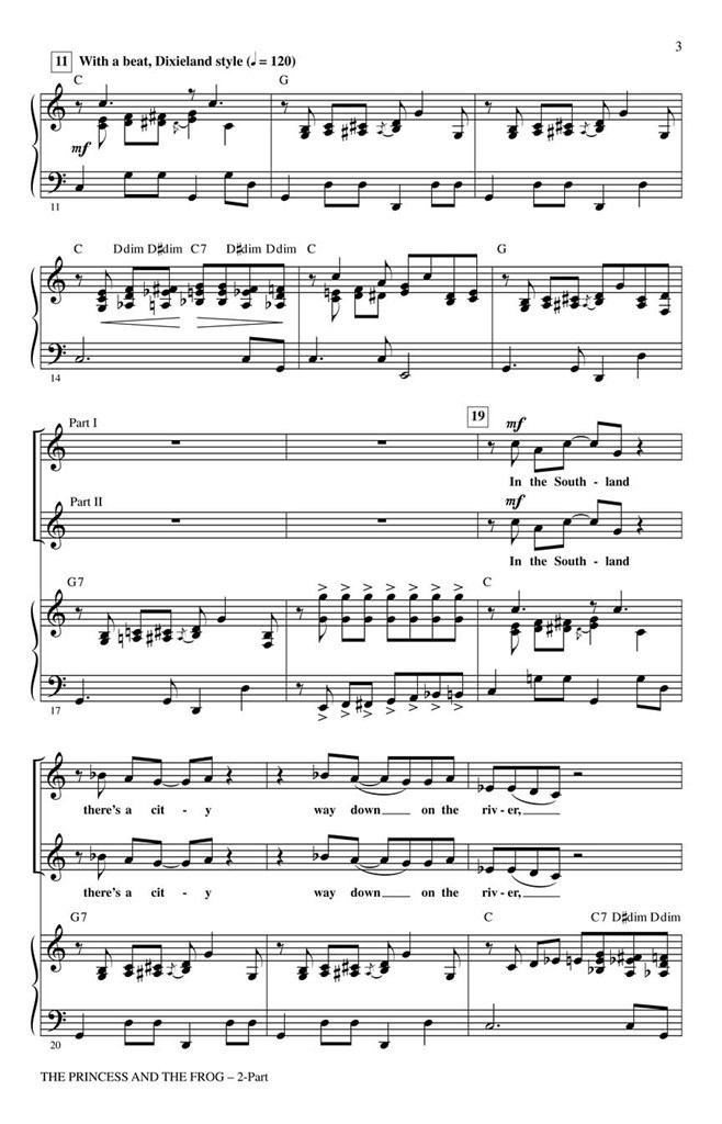 The Princess and the Frog (Choral Medley) 2-Part