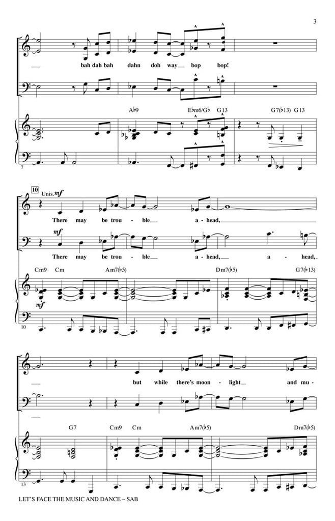 Let's Face the Music and Dance