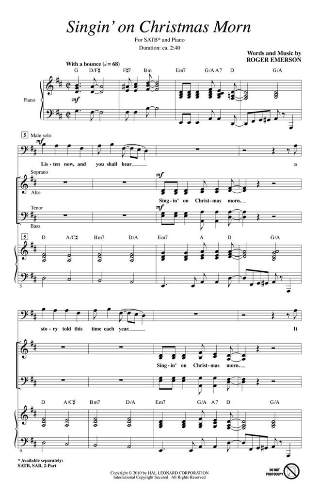 Singin' on Christmas Morn