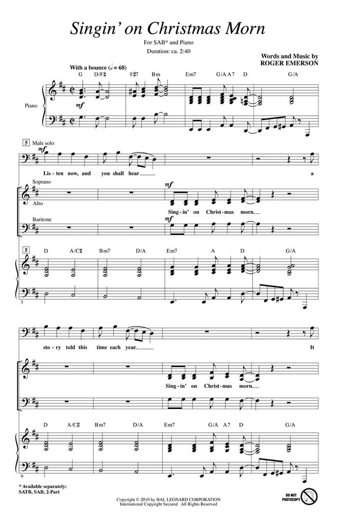 Singin' on Christmas Morn