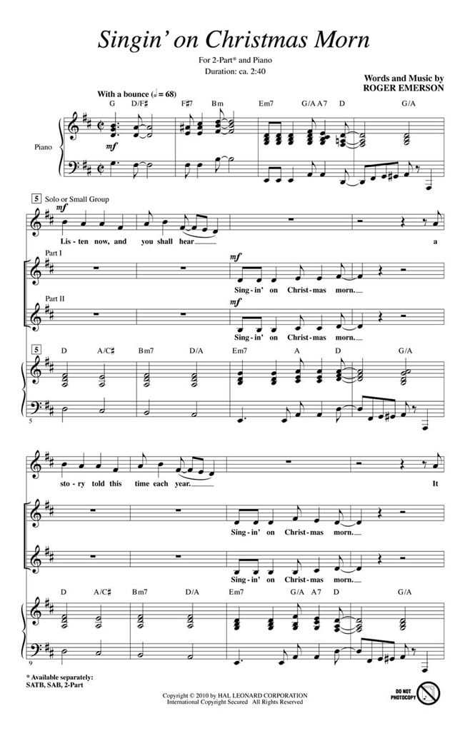 Singin' on Christmas Morn