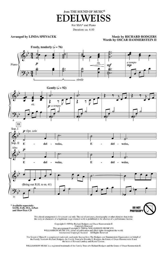 Edelweiss (from The Sound of Music)