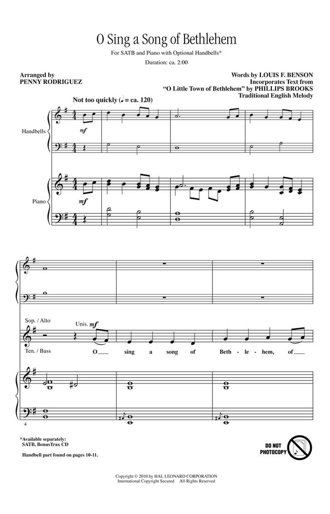 O Sing a Song of Bethlehem