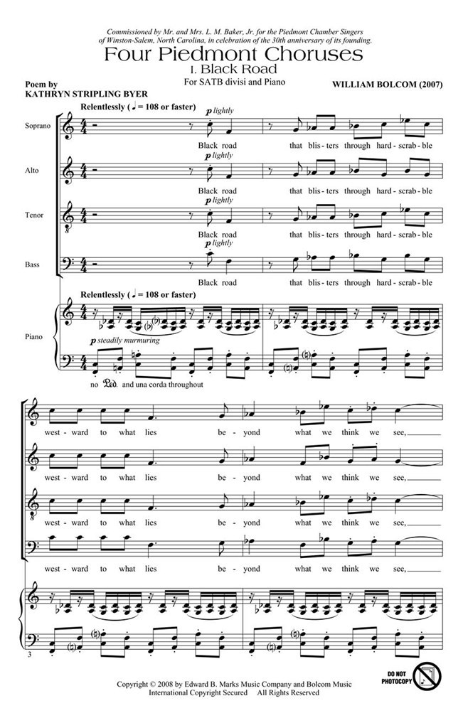 Four Piedmont Choruses