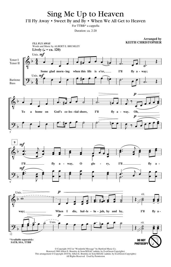 Sing Me Up to Heaven