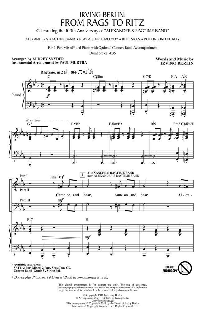 Irving Berlin: From Rags to Ritz