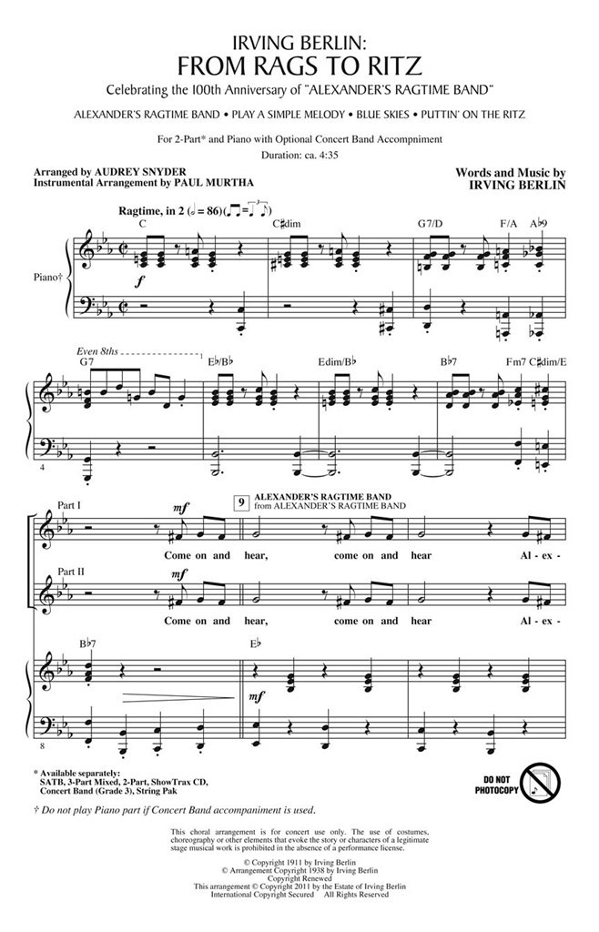 Irving Berlin: From Rags to Ritz