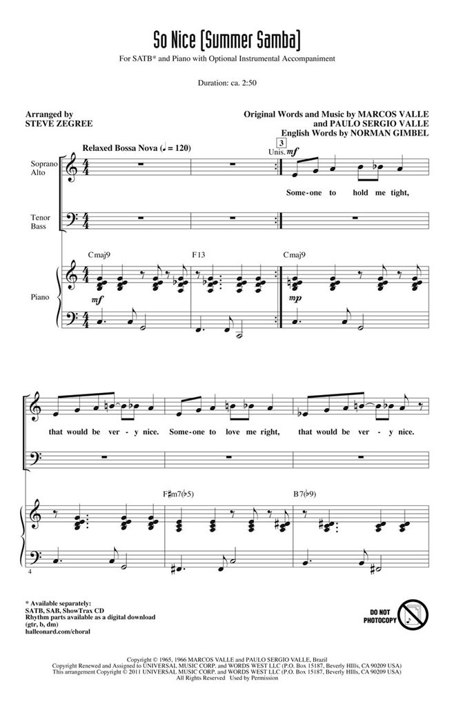 So Nice (Summer Samba)