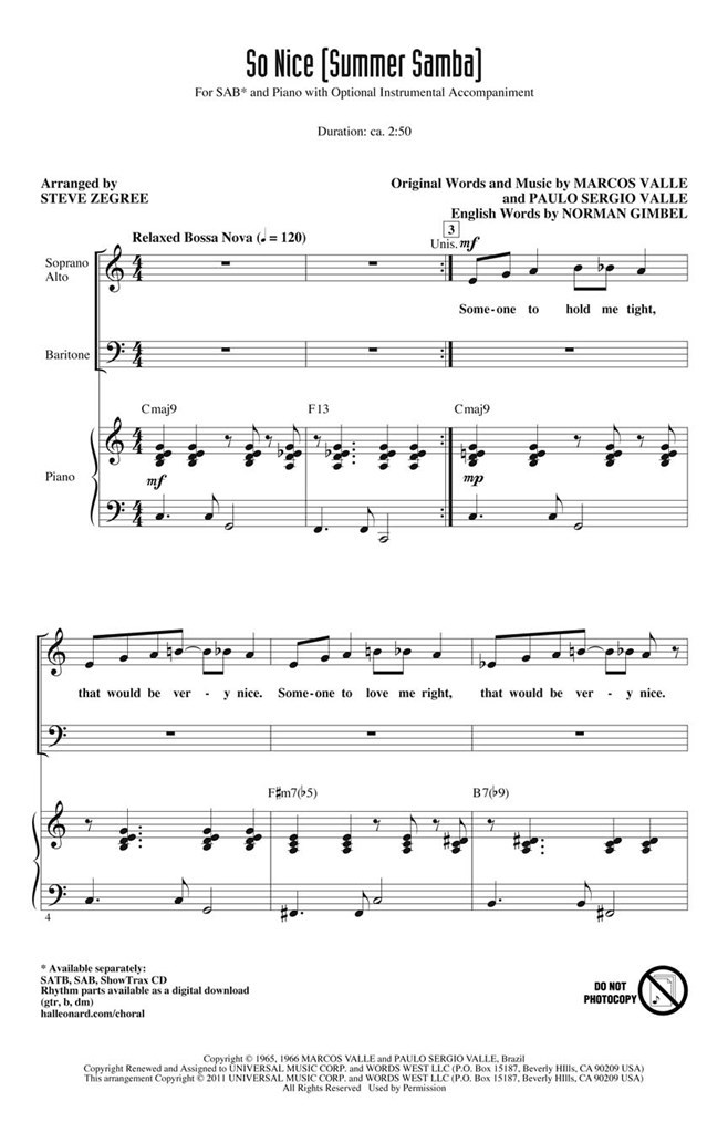 So Nice (Summer Samba)
