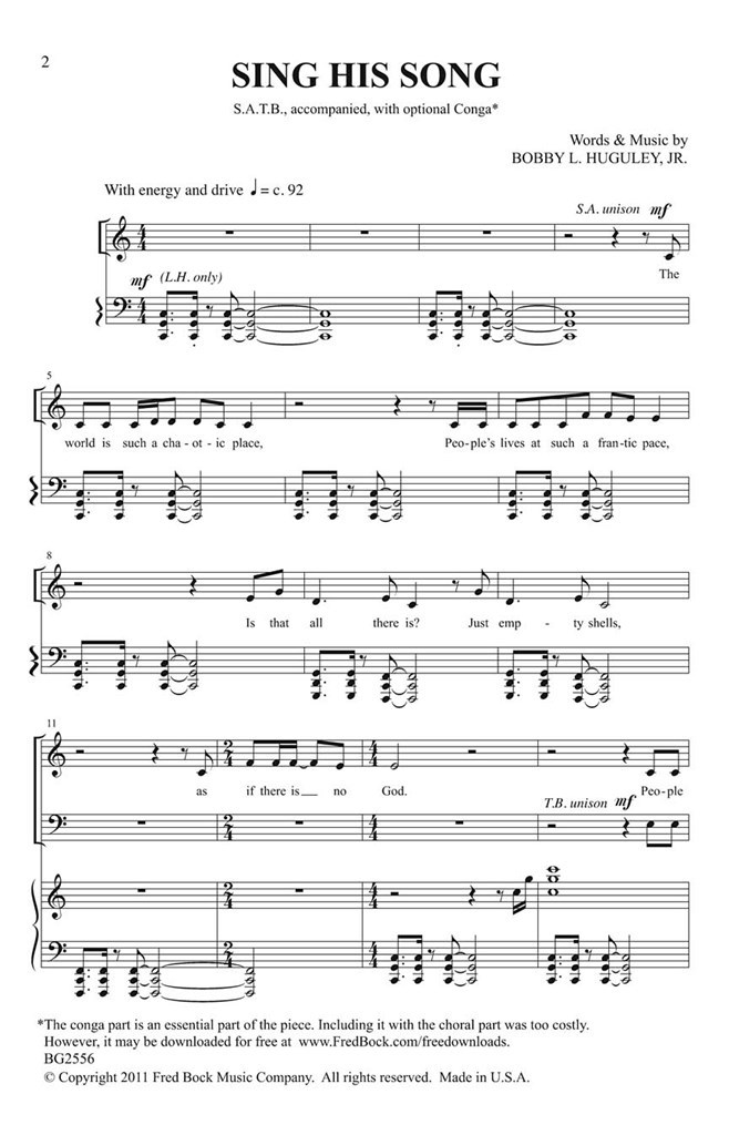 Sing His Song